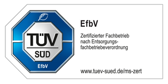 Logo als zertifizierter Entsorgungsbetrieb von LKW-Transport und Baustoffhandel DEBOLA GmbH & Co. KG in Schkopau/ OT Ermlitz